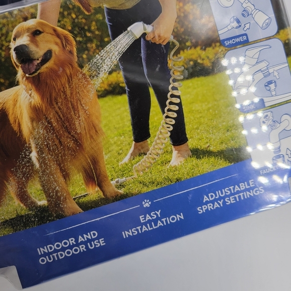 Top Paw 3-In-1 Shower Sprayer Quick Connect Indoor Outdoor New Sealed - Picture 9 of 9